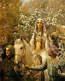 La celebración de la reina Ginebra.