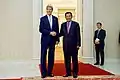 Secretario de Estado John Kerry con el Primer Ministro Hun Sen el 26 de enero de 2016.