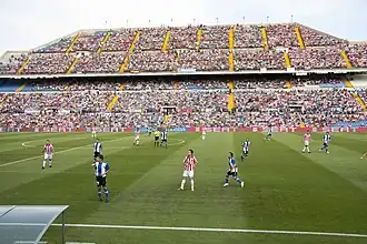 Estadio José Rico Pérez en la temporada 2010-11 presenciando un partido del conjunto local ante la UD Almería