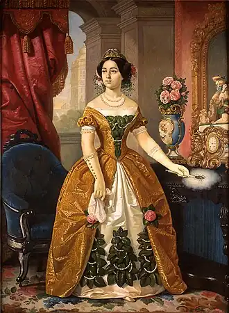 Doña Dolores Tosta de Santa Anna, 1855, Juan Cordero