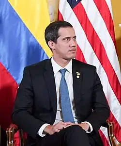 Juan Guaidó Márquez, (42&nbsp;años) 23 de enero de 2019 - 5 de enero de 2023 (interino) parcialmente reconocido Sin cargo público actual