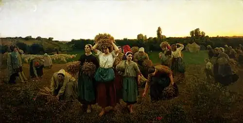 El llamamiento de las espigadoras, de Breton, 1859.[8]​