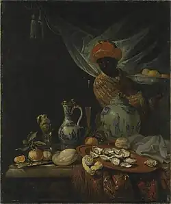 Naturaleza muerta con moro y vaso de porcelana (1670-1680), Pinacoteca Antigua de Múnich