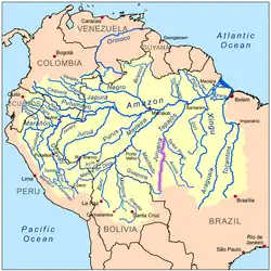 El río Juruena; uno de cuyos afluentes es el hábitat exclusivo de esta especie.