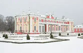 El palacio en invierno.