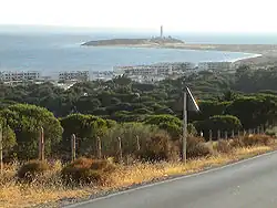 Vista desde la carretera de acceso.