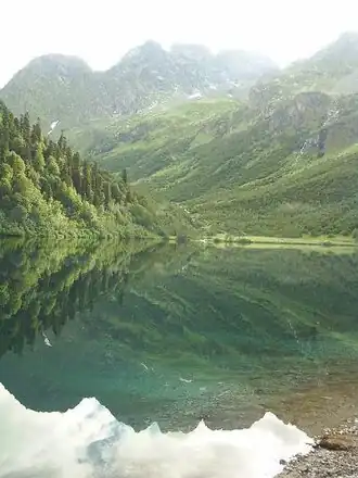 Lago Kardyvach, donde se considera que nace el río.