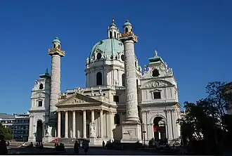 Iglesia de San Carlos Borromeo, Viena, 1716–1723