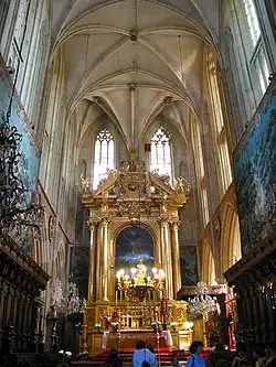 Altar mayor de la catedral de Cracovia.