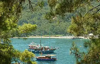 Ayışığı Plajı (Playa del claro de luna) en Kemer