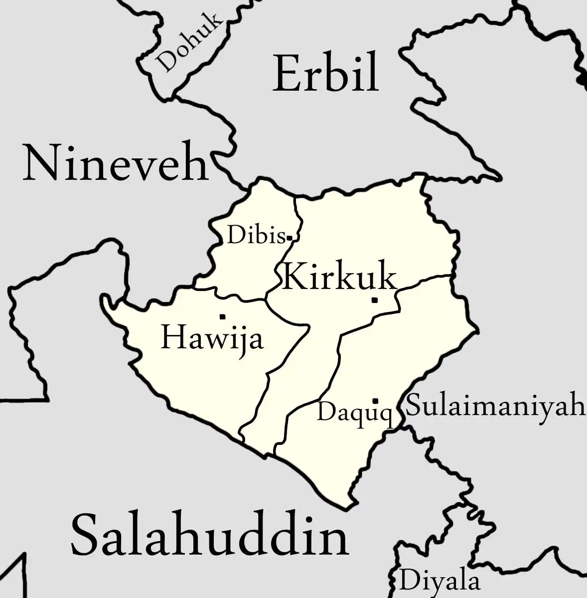Kirkuk_Districts