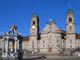 Barroco de la abadía de Einsiedeln en Einsiedeln, Suiza