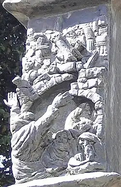 Misticismo hebreo: Johanan ben Zakai. Relieve, Menorá de la Kneset.