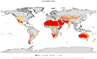 Localización de los climas secos