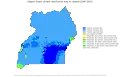 Mapa de Uganda de la clasificación climática de Köppen.