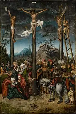 Lucas Cranach el Viejo (c.&nbsp;1505-c.&nbsp;1520). Crucifixión (en alemán Kreuzigung).