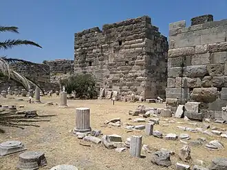 Vista del interior del castillo.