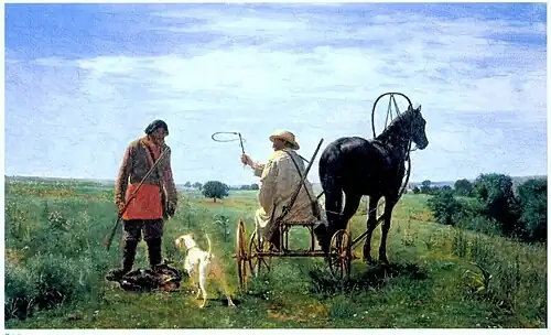 Recorriendo la propiedad (1879)