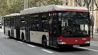 Citaro G GNC de los Transportes Metropolitanos de Barcelona en la línea V19.