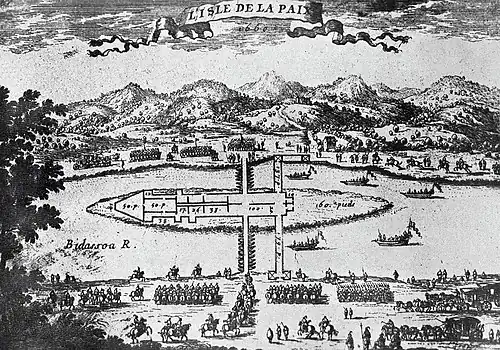 Grabado isla de los Faisanes