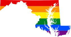 Mapa arcoíris de Maryland