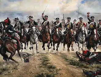 La Degollá, carga de los Dragones de Almansa 1809.