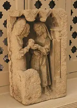 Fragmento de un sepulcro burgalés del siglo XV. Museo Sorolla, Madrid.