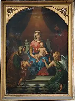 La sainte famille, pintura del siglo&nbsp;XIX