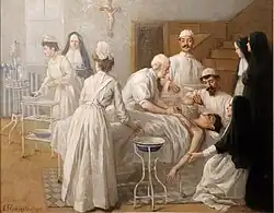 Sala de operación, 1905.