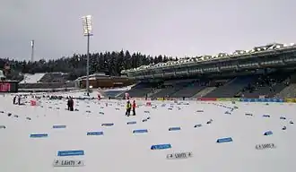 Estadio en marzo durante los Salpausselkä Games