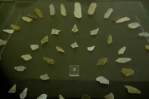 Puntas de flecha neolíticas procedentes de Las Amoladeras.