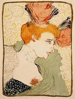 Perfil de Lender por Lautrec (1895)
