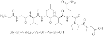 Estructura peptídica del Acetato de Lazarotide