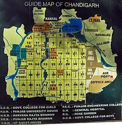 Chandigarh, Plan urbano y edificios gubernamentales de Le Corbusier, 1951-1964