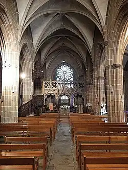 Interior de la iglesia.