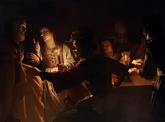 Gerard van Honthorst, La Negación de San Pedro, c. 1618–20