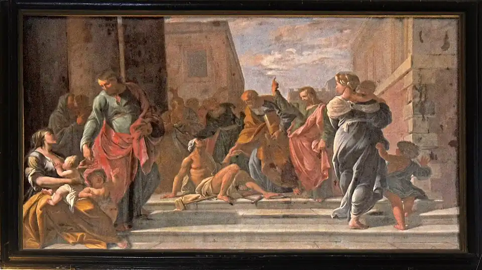 San Pedro curando al paralítico, Abadía de San Pedro de Hautvillers,