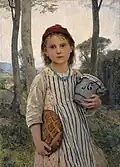 Óleo del suizo Albert Anker[50]​ de 1883.