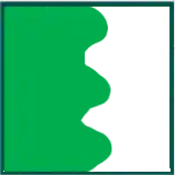 División de forma bidimensional sinuada.