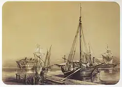 Louis Le Breton. "Tartan a Toulon". Mediados del siglo XIX.