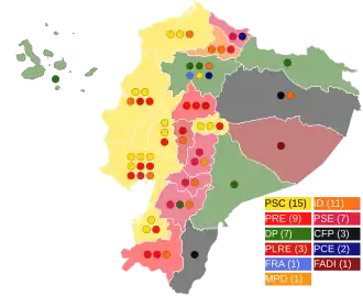 Elecciones legislativas de Ecuador de 1990
