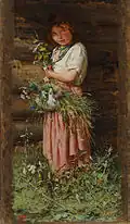 «Niña con flores» (1883)