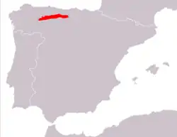 Distribución de Lepus castroviejoi.