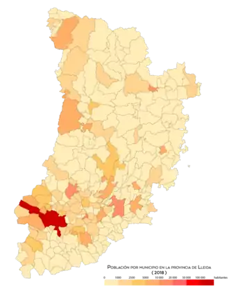 Población por municipio (2018)