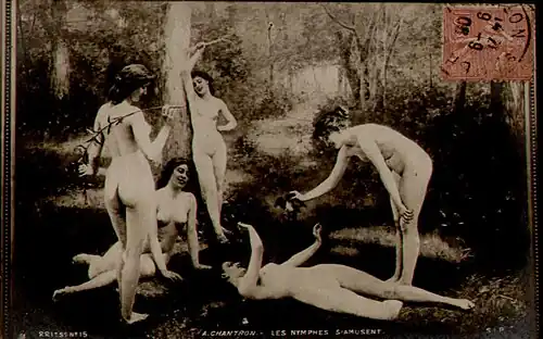 Alexandre Jacques Chantron, "Las ninfas se divierten"; 1918.