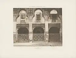 Vista de la galería lateral (de una foto de 1921).