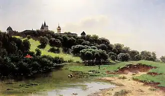 Vista del monasterio Sava-Storózhevski de Lev Lvóvich Kámenev, década de 1860.