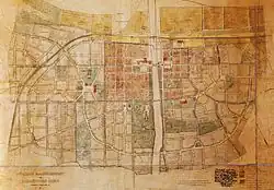 Plan de expansión de Lidköping elaborado por Nils Gellerstedt en 1906