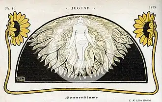 Girasol, de Ephraim Moses Lilien, 1893.[13]​