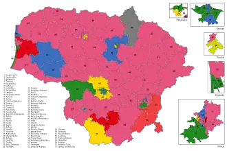 Elecciones parlamentarias de Lituania de 1992